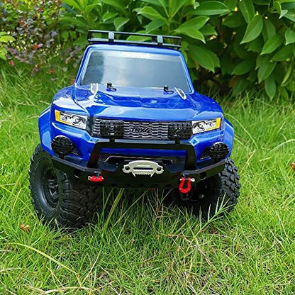 GoolRC TRX-4 Metal Front Bumper with 2 Led Lights for 1/10 RC Crawler Traxxas TRX4 Sport 82024 (Titanium)