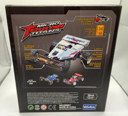 Mini RC Buggy Off-Road 1:64 Scale Upgraded 2.4G 5-Channel 7CM RC Radio Wireless Remote Control Car Coke Can Micro Racing Pocket Portable Truck for Multi-Users (White) - color: White-buggy