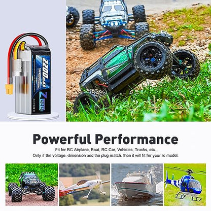 Zeee 6S Lipo Battery 2200mAh 22.2V 120C Soft Case Battery with XT60 Connector for RC Airplane Helicopter RC Car Truck Tank Drone Racing Hobby(2 Pack)