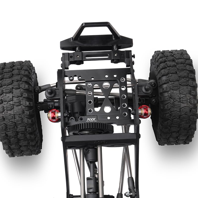 KYX Racing Aluminum Cross Member Bracket Fixed Seat Chassis Brace Upgrades Parts Accessories for 1/10 RC Crawler Car Axial SCX10 PRO
