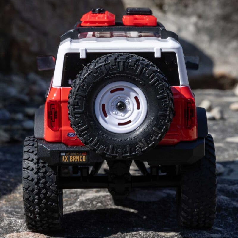 Axial 1/24 SCX24 F Bronco 4X4 RTR Brushed Rock Crawler (Battery & Charger Included) - Remote Control Car, RC Cars, RC Rock Crawler 4WD RTR 1/24 Scale for Adult (Red (AXI00006V2T6)) - color: Red (Axi00006v2t6)