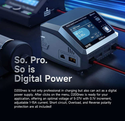 Sky RC D200neo Dual Charger 800w Lipo Battery Balance Charger BD350 Discharger AC/DC Multi-Function Smart Charger