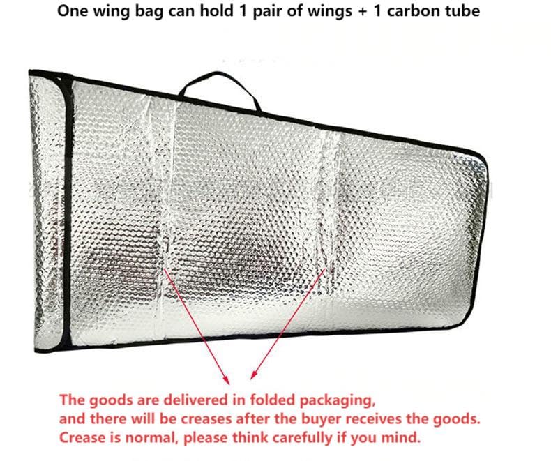 Bubble Protection Wings Bag for for 30-50E/70E /30CC/ 50CC /100CC RC Fixed-Wing Airplane, Can Accommodate 2 Wings &1 Carbon Tube (30E-50E) - color: 30e-50e