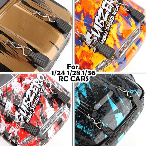 30 Packs Mini Clips RC Cars Body Clip Pins with Pull Tabs for 1/24 1/28 1/36 Scale Micro Trucks Compatible with Axial SCX24 Wrangler JLU CRC JT Gladiator FCX24 WLtoys K969 - color: 0.7mm