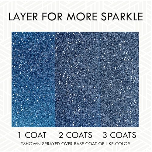 Rust-Oleum 299425 Specialty Glitter Spray Paint, 10.25 Oz, Royal Blue - color: Royal Blue, size: 10.25 Ounce (Pack of 1)