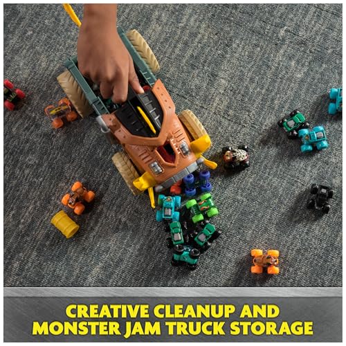 Monster Jam Mini Jams Megalodon Mad Hog Chomper Cleanup Toy | Includes 1 Mini Truck & Mad Hog Chomper, Chomp Minis for Easy Cleanup, Storage & Pretend Play, Toys for Ages 3 and Up - style: Madhog Chomper Playset