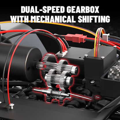 1/18 Scale 4WD RC Crawler, Full Proportional Off Road Remote Control Truck with LED Lights, Waterproof ESC, High Torque Motor, All Terrain RC Drift Vehicle Model for Adults - size: 2 Battery
