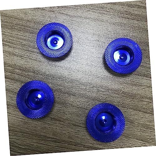 4Pcs 17mm Aluminium Alloy Wheel Hub Cover Non Nut for 1/8 RC Car Truck CNC Machined Crawler Wheel Hub Nut Blue