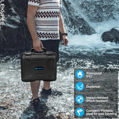 Lekufee Waterproof Hard Carrying Case for DJI Avata 2,Fly More Combo,Goggles 3(NOT for Goggles N3),RC Motion 3,FPV Remote Controller 3 and Accessories(Case Only)