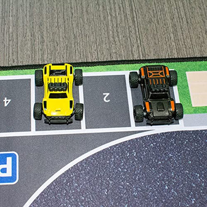 1:76 Turbo Racing Scale RC Sport Car, Table Racing Remote Control Mini Model Car Full Proportional RTR Kit Toys (Monster Truck Yellow) - color: Monster Truck Yellow