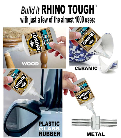 Rhino Glue, Heavy Duty 40 Gram Clear