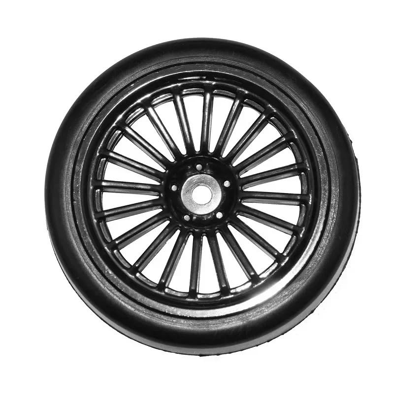 RC Car Toys For HSP For HPI Sprint 2 Drift RS4 1:10 4Pcs/2pcs 26mm Rubber RC Tyres Wheel Rims Hex 12 On Road 4WD(2pcs) - color: 2pcs