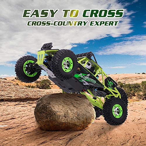 GoolRC WLtoys 12428 RC Car, 1/12 Scale 4WD 50km/h High Speed RC Rock Crawler, 2.4Ghz Remote Control Off Road Truck for Adults