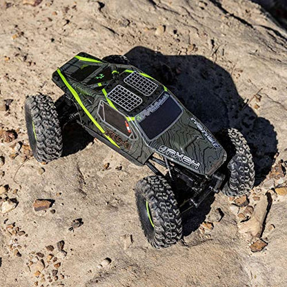 Axial RC Truck 1/24 AX24 XC-1 4WS Crawler Brushed RTR (Includes Everything Needed No Other purchases Required), Green, AXI00003T1 - color: Green