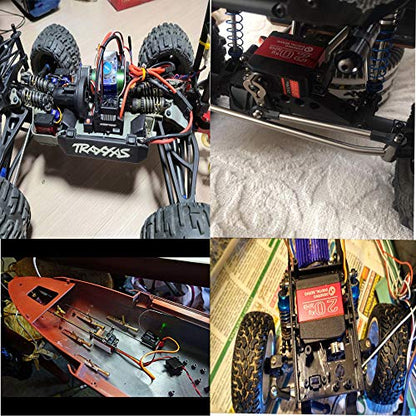 ZOSKAY Servo High Torque Metal Gear Standard Digital Servo 25KG/0.13S 6.8V for 1/8 1/10 RC Cars (20kg Control Angle 270)