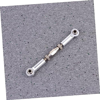 Toddmomy 6pcs Short Tie Rod Upgrade Made of CNC Machined for Rc Car Accessories - color: Silver