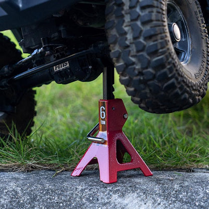 FMS Simulation Micro Scale Model Lifting Jack (2pcs) for SCX10 D90 CC01 TRX4 FCX10 1/8 1/6 1/10 RC Car Decoration Fake Props Accessory for RC Crawler Car - style: Lifting Jack