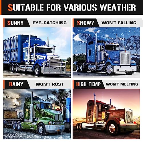 Aeagle Axle Cover Combo Kits for Semi Truck Hubs w/Screw-On 33mm Lug Nut, Spike ABS Plastic Chrome Plated, 2 Front & 4 Rear, 10 Hole Removable Caps, 6Pcs - color: Front & Rear Spiked