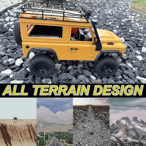 WPLDEWAN 1/12 RC Crawler MN98 Remote Control Truck Off Road | RC Rock Crawler 4x4 Land Rover All Terrain Hobby Climber for Adult 2 Speed Full Proportional 280 Brushed Motor
