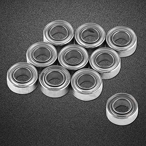 10 PCS MR63-ZZ Deep Groove Ball Bearings - 3x6x2.5mm Double Shielded Micro Bearings for 3D Printers, Electric Motors, RC Models & Small Appliances