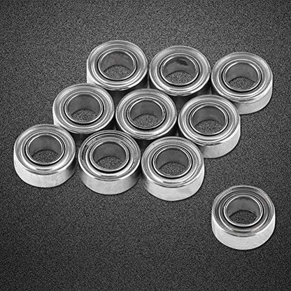 10 PCS MR63-ZZ Deep Groove Ball Bearings - 3x6x2.5mm Double Shielded Micro Bearings for 3D Printers, Electric Motors, RC Models & Small Appliances