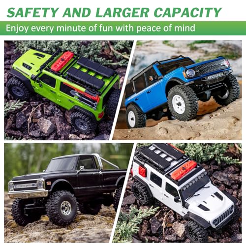 7.4V 2S 20C 200mAh Rechargeable Lipo Battery for Axial SCX30, 3pcs | 2S Lipo Battery with PH2.0 Plug Compatible with Axial SCX30 Jeep Bronco K10 RC Car Truck Rock Crawler Upgrades - color: 200mAh/ 3pcs