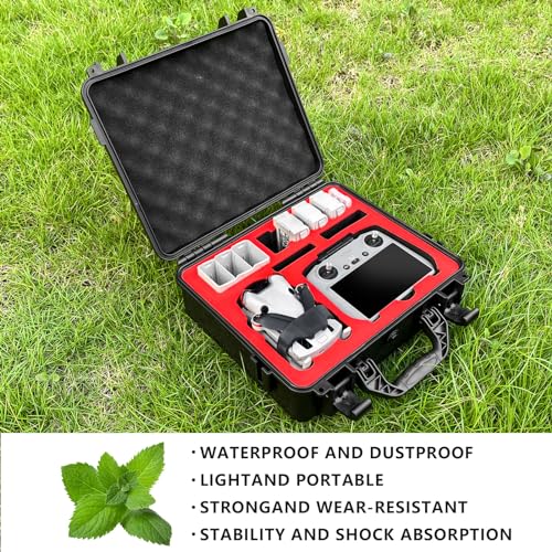 FPVtosky Mini 4 Pro Hard Case for DJI Mini 4 Pro/Mini 3 pro, Waterproof Case for Mavic mini 4 pro with DJI RC/DJI RC 2 Controller, Travel Case for DJI Mini 4 Pro/Mini 3 Pro Accessories