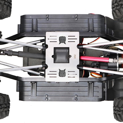 KYX Racing Stainless Steel Skid Plate Guard Chassis Guard for 1/10 Rc Crawler Redcat Gen8 Scout II