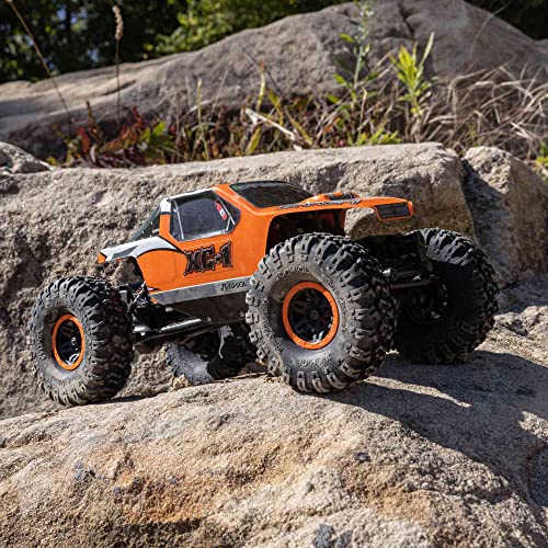 Axial RC Truck 1/24 AX24 XC-1 4WS Crawler Brushed RTR (Includes Everything Needed No Other purchases Required), Orange, AXI00003T2 - color: Orange