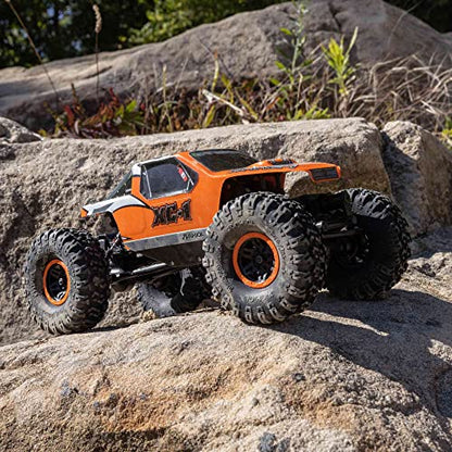 Axial RC Truck 1/24 AX24 XC-1 4WS Crawler Brushed RTR (Includes Everything Needed No Other purchases Required), Orange, AXI00003T2 - color: Orange