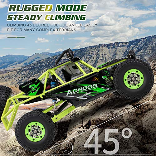GoolRC WLtoys 12428 RC Car, 1/12 Scale 4WD 50km/h High Speed RC Rock Crawler, 2.4Ghz Remote Control Off Road Truck for Adults