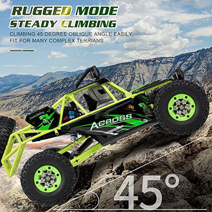 GoolRC WLtoys 12428 RC Car, 1/12 Scale 4WD 50km/h High Speed RC Rock Crawler, 2.4Ghz Remote Control Off Road Truck for Adults