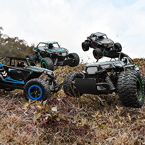 BEZGAR TB142 Remote Control Car - 1:14 RC Cars for Boys Kids and Adults | 2WD All-Terrains Electric Off-Road, 20 Km/h Vehicle Truck Crawler Toy with Two Rechargeable Batteries