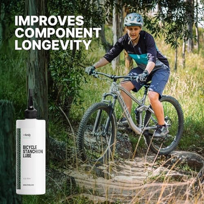 Fork Stanchion & Shock Lube - Premium Bicycle/Bike Suspension Lubricant for Eliminating Rust, Dirt, and Contaminants from Seals, Ensuring Smooth Riding and All-Weather, Long-Lasting Protection