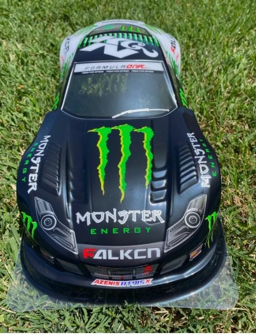 1/10 Scale RC Printed Drift Racing Touring On Road Car PVC Body Shell, Monster - style: Monster-KGN Body Shell