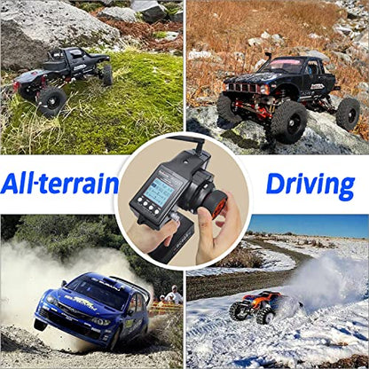 ATA HOBBY Radiolink RC4GS V3 5 Channel RC Radio Transmitter and 4Pcs R6FG Receiver with Gyro 2.4ghz 400M Remote Controller Kit for Car/Boat/Crawler/Tank/Drifting/Buggy with Lanyard