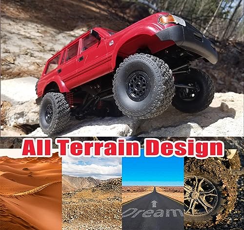RC Rock Crawler 4x4 RC Truck WPL C54 1/16 RC Crawler RTR | Remote Control Truck Off Road 2.4G All Terrain Proportional Throttle Steering 260 Motor New Chassis and Shock