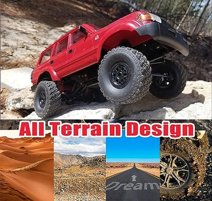 RC Rock Crawler 4x4 RC Truck WPL C54 1/16 RC Crawler RTR | Remote Control Truck Off Road 2.4G All Terrain Proportional Throttle Steering 260 Motor New Chassis and Shock