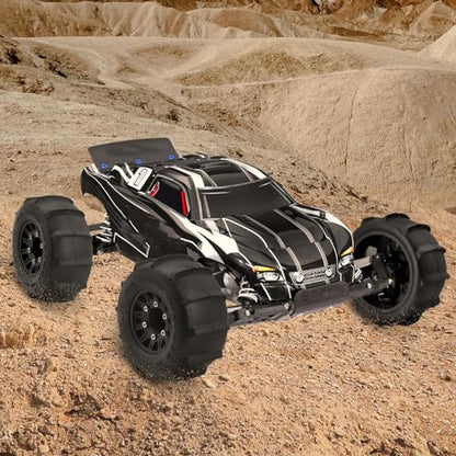 Pre-Glued Sand & Snow Paddle Wheel Tires for Slash Senton 1/10 RC Truck | 12mm/14mm/17mm Hex, Fits 1/10 RC Truck, for Arrma Sentons Slash Tires Axial Redcat Rc4wd