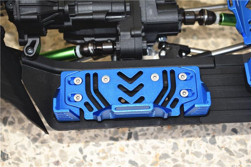 GPM 6061-T6 Aluminum Battery Tray Set for 1/10 Axial SCX10 III Jeep Wrangler CJ-7 Gladiator RC Crawler Upgrade Parts (Green) - color: Green