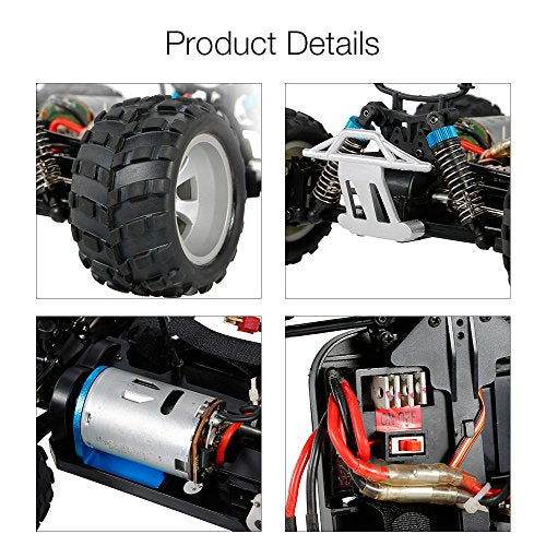 GoolRC WLtoys A979-B RC Car 2.4G 1/18 Scale 4WD 70KM/h High Speed Electric RTR Monster Truck