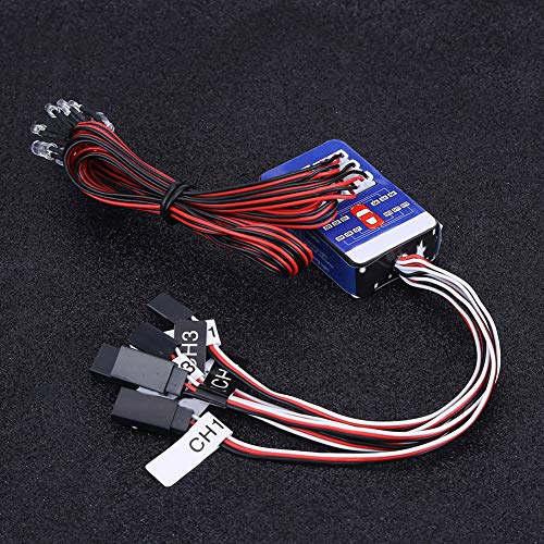 12 LED Lighting System Kit - Simulation Flashing Lights for 1/10 1/8 RC Car/Truck/Crawler