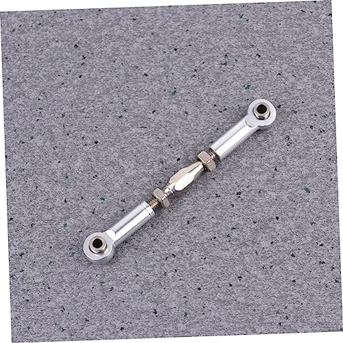 6pcs Aluminum Turnbuckle Rod Linkage Kit for Rc Crawler Accessories Rc Car Compatible Upgrade Parts - color: Silver