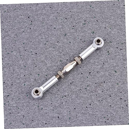 6pcs Aluminum Turnbuckle Rod Linkage Kit for Rc Crawler Accessories Rc Car Compatible Upgrade Parts - color: Silver