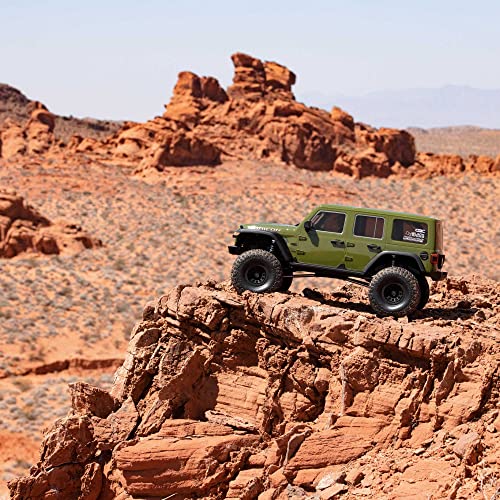 Axial SCX6 Jeep JLU Wrangler 1/6 4WD RC Rock Crawler RTR, Green | AXI05000T1, Batteries and Charger Not Included - color: Green