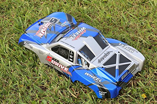 SummitLink Custom Body Blue Compatible for 1/10 Scale RC Car or Truck (Truck not Included) SSJ-BL-02