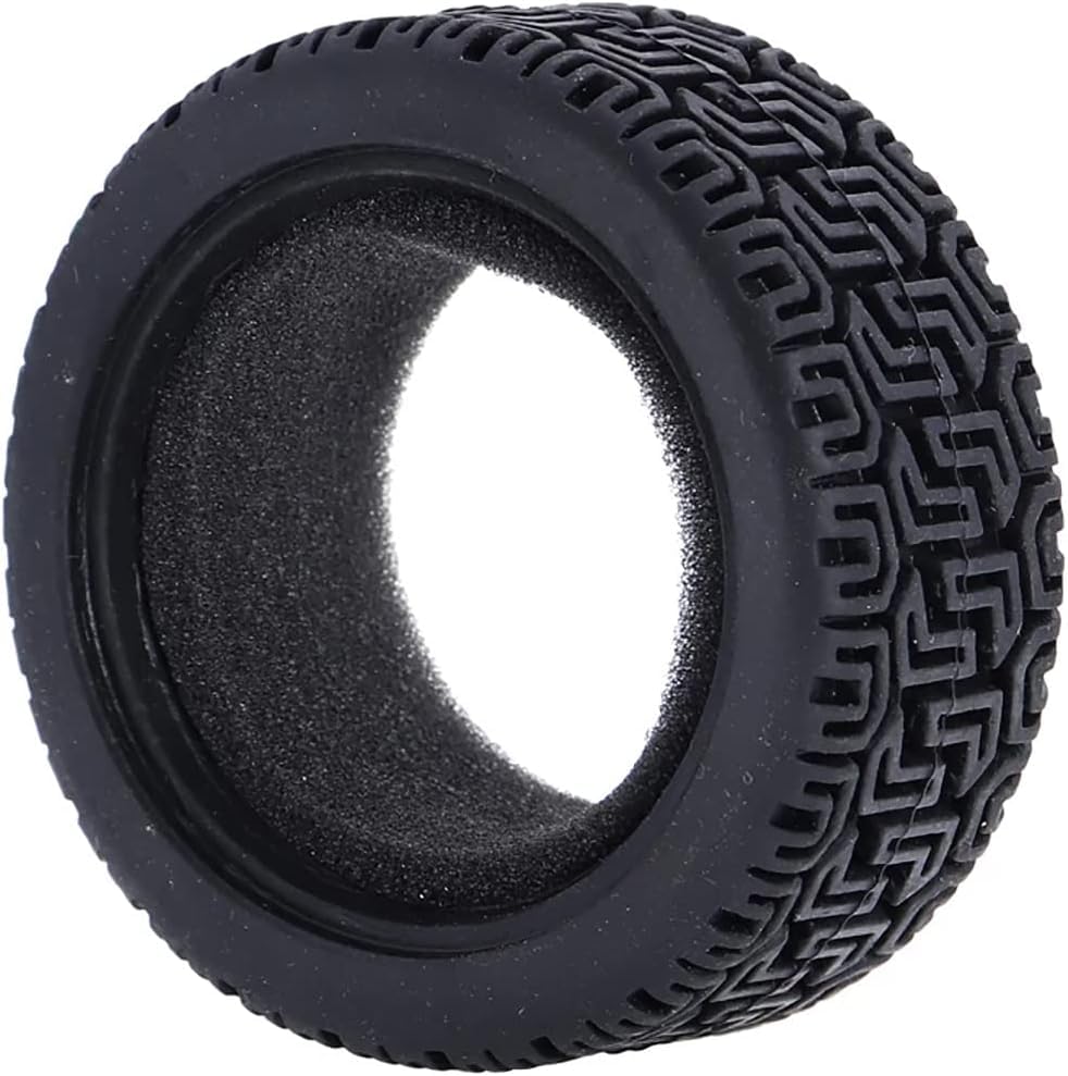 1/10 RC On-Road Car Tyres,WONFAST 4PCS 68mm Sponge Insert Rally Rubber Tires for 1:10 RC On Road Run-flating Racing Car Parts for Tamiya HSP HPI Kyosho RC Rally Car(Black) - color: 68mm