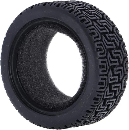 1/10 RC On-Road Car Tyres,WONFAST 4PCS 68mm Sponge Insert Rally Rubber Tires for 1:10 RC On Road Run-flating Racing Car Parts for Tamiya HSP HPI Kyosho RC Rally Car(Black) - color: 68mm