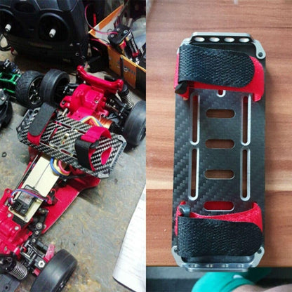 Carbon Fiber Battery Mount Plate Tray for 1/10 RC Crawler SCX10 Fit for Axial Rock Car