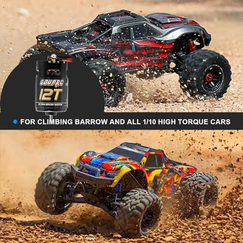 GOUPRC 550 12T Brushed Motor for Traxxas 1:10 RC Crawler Axial SCX10 TRX4 TRX6 AXI03007 HSP HPI Wltoys RC Car RC Boat